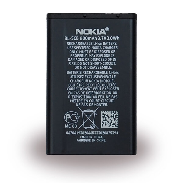 Nokia - BL-5CB  Original Akku - 800mAh