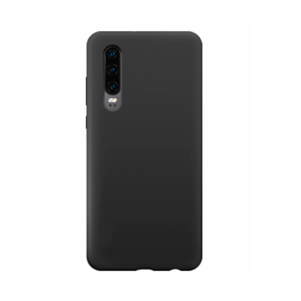 Cyoo Silikon Hülle Cover Huawei P30 Schwarz