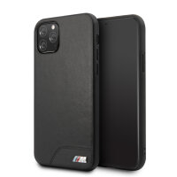 BMW Leder Hülle Tasche iPhone 11 Pro Max Schwarz