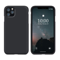 Cyoo Liquid Silikon Hülle iPhone 12 mini Schwarz