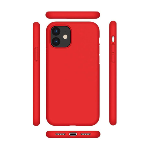 Cyoo Liquid Silikon Hülle iPhone 12 Pro Rot