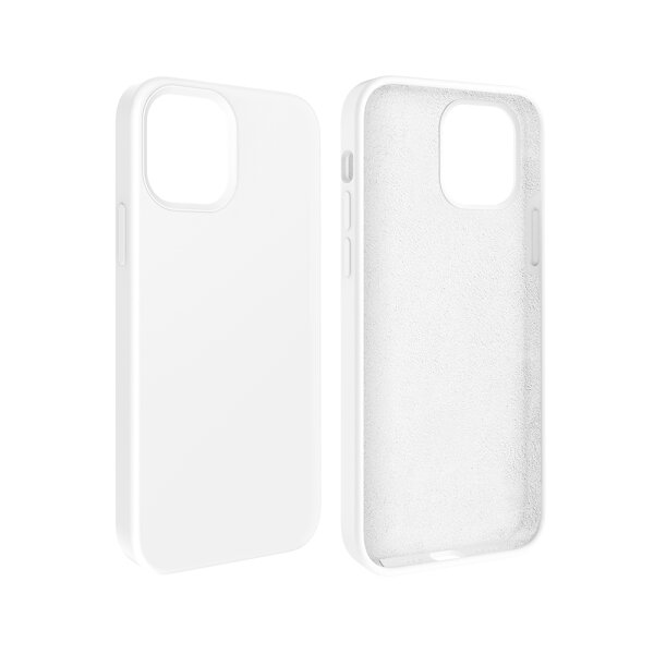 Cyoo Liquid Silikon Hülle iPhone 13 mini Weiss