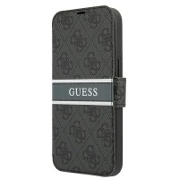 Guess 4G Stripe Tasche iPhone 13 mini Grau