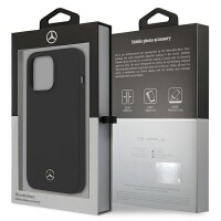 Mercedes Silikon Line Hülle iPhone 13 mini Schwarz