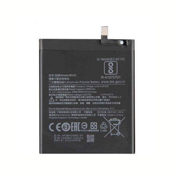 Xiaomi - BN39 - Original Akku - 3000mAh