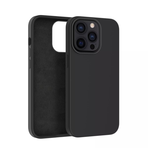 Cyoo Liquid Silikon Hülle iPhone 14 Schwarz Cover