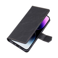 Cyoo Premium Tasche iPhone 14 Pro Schwarz