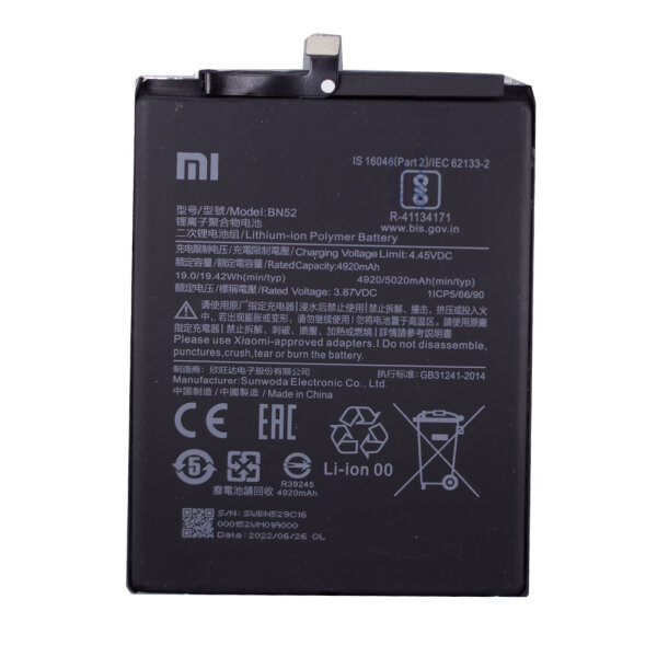 Xiaomi BN52 Original Akku 5020mAh