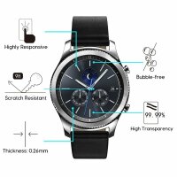 Glasfolie für Samsung Gear S3 Hart Glas Displayschutz 9H Echtglas Schutz Glas